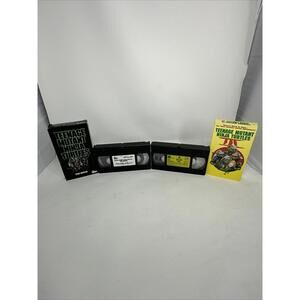 1990's Teenage Mutant Ninja Turtles 1 & 3 VHS Tapes Movies 90's Classic